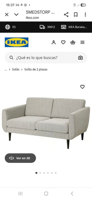 Sofá SMEDSTORP IKEA