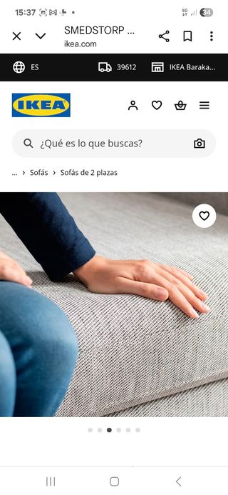 Sofá SMEDSTORP IKEA