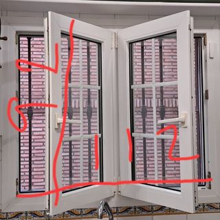 Ventana PVC Climalit con Palillería
