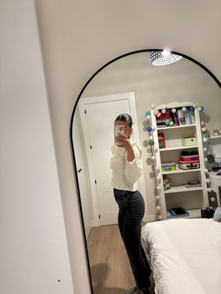 Pantalones campana Stradivarius negros