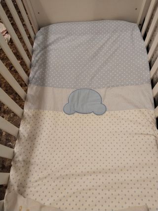 Funda para cuna con osito y chichonera