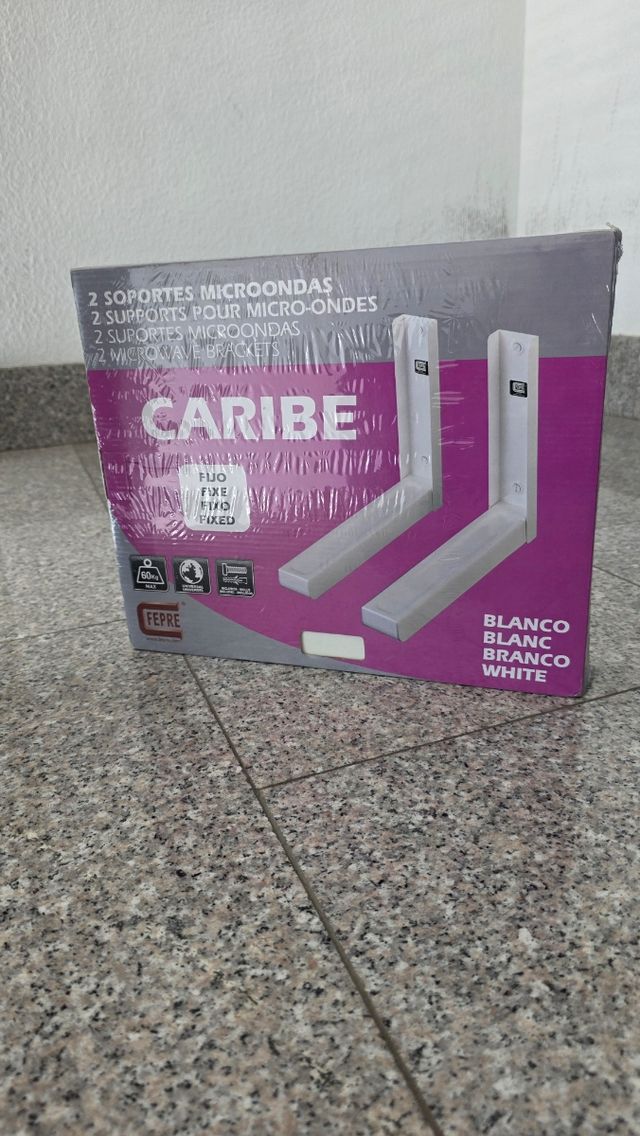 Soportes Microondas Caribe Blanco