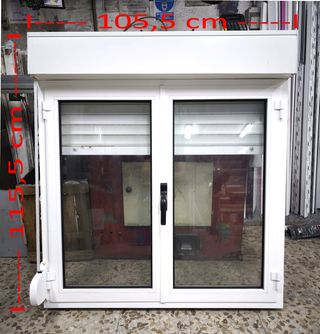 Ventana abatible aluminio 105,5 x 115,5 - Climalit