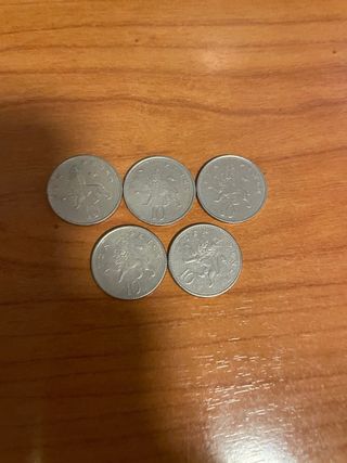 5 Monedas de Inglaterra