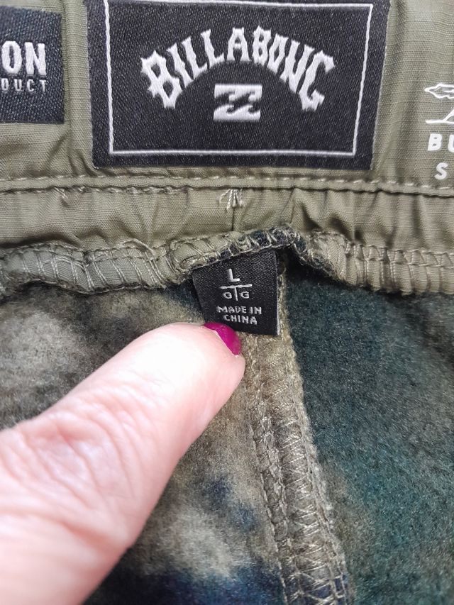 Pantalón Billabong Talla L Camuflaje