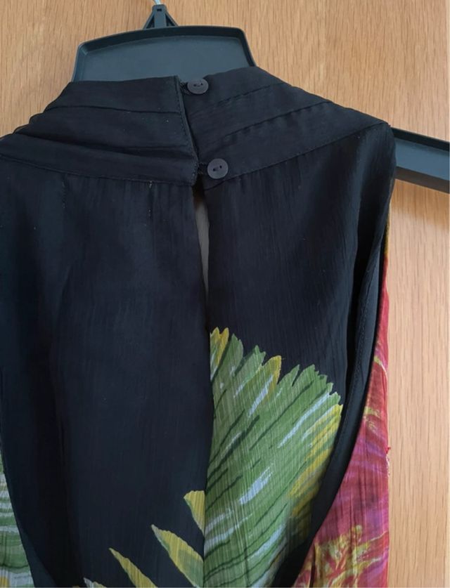 Vestido largo Derhy estilo boho  flores tropical