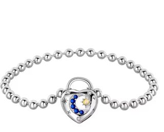 Pulsera Corazón Luna y Estrellas