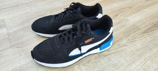 Zapatillas Puma Negras y Azules