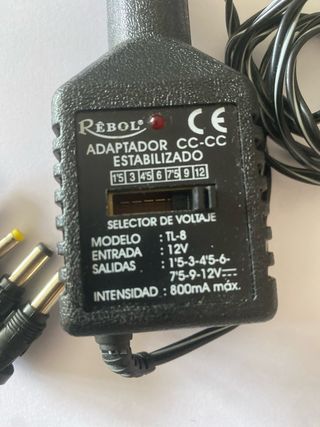 Adaptador CC-CC Coche Rebol 12V