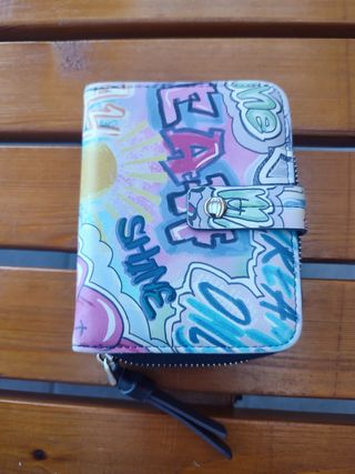 Monedero graffiti multicolor