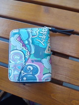 Monedero graffiti multicolor