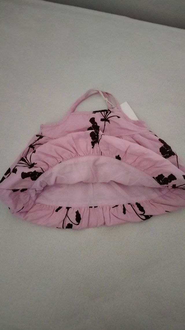 Scamiciato bambina rosa fantasia fiori