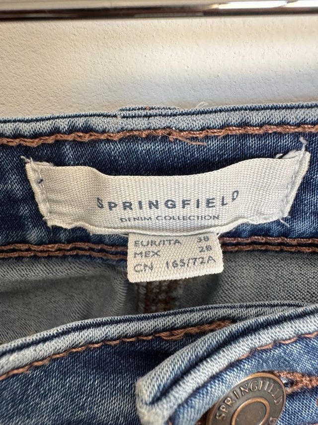 Vaqueros Springfield Mujer Azul