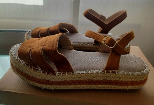 Sandalias Marrones Mujer