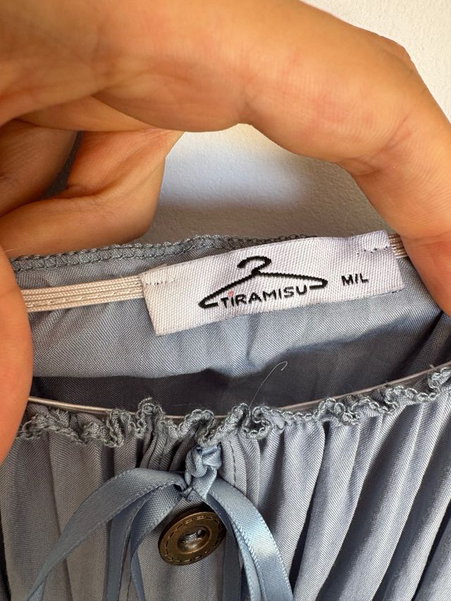 Vestido largo Tiramisu azul Talla M/L