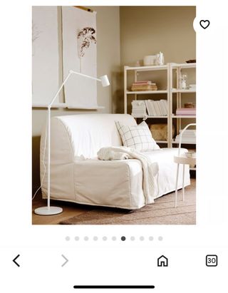 Sofá cama 2 plazas Ikea Beige