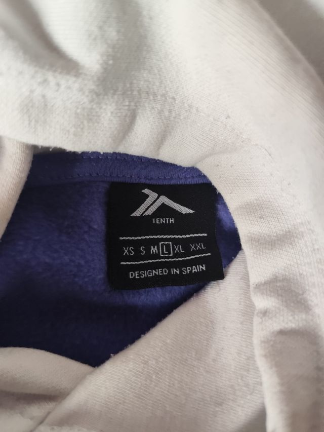 Sudadera Los Angeles 16 Morado Blanco