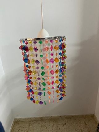 Lámpara de techo colgante multicolor
