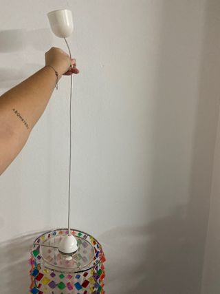 Lámpara de techo colgante multicolor