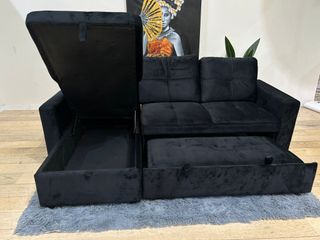 Sofá Cama Matrimonial Negro