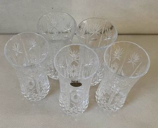 Cinque Bicchieri Cristallo RCR