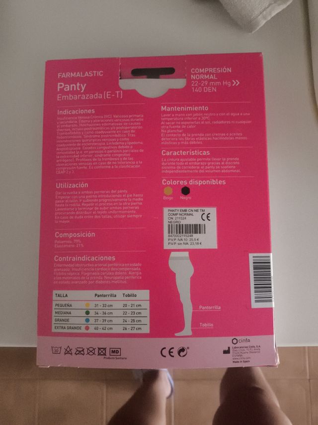Medias Terapéuticas Farmalastic Embarazada