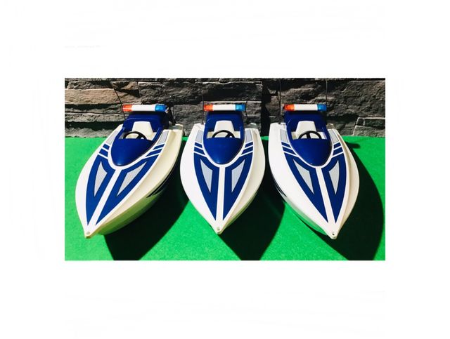 Playmobil 5187 lote 3 lanchas/patrulleras policía