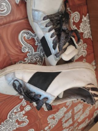 Scarpe da ginnastica donna silver e bianche