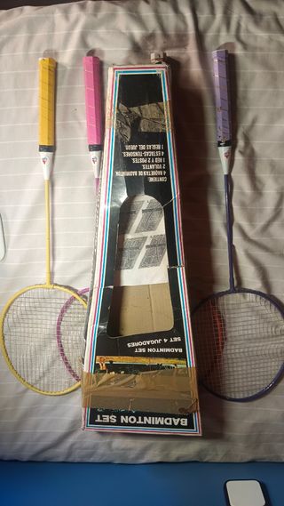 4 raquetas de bádminton vintage