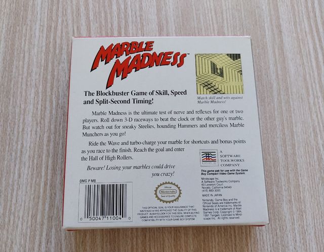 ESPAÑOLIZADO MARBLE MADNESS NINTENDO GAME BOY
