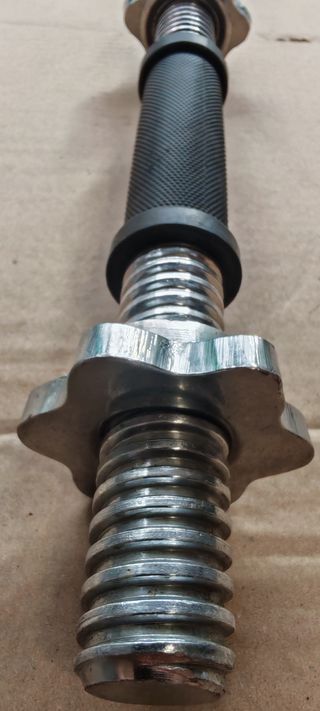 Barra Mancuerna Pesas Cromada