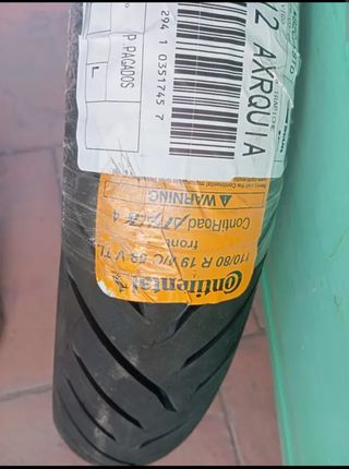 Neumático a estrenar ContiRoadAttack4 110/80 R19