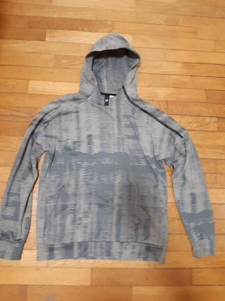 Felpa Adidas Grigia con Stampa