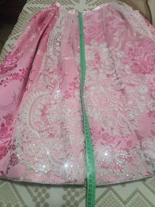 Traje de Fallera Niña Rosa y Blanco
Talla de 6 a 9