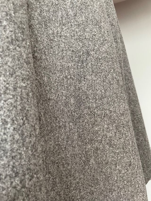 Abrigo de paño gris