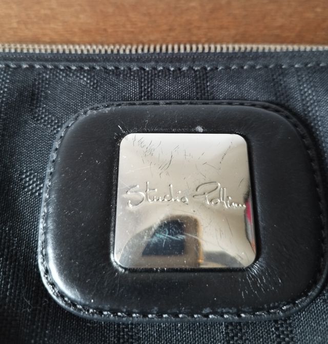 Borsetta Studio Pollini pelle e tessuto