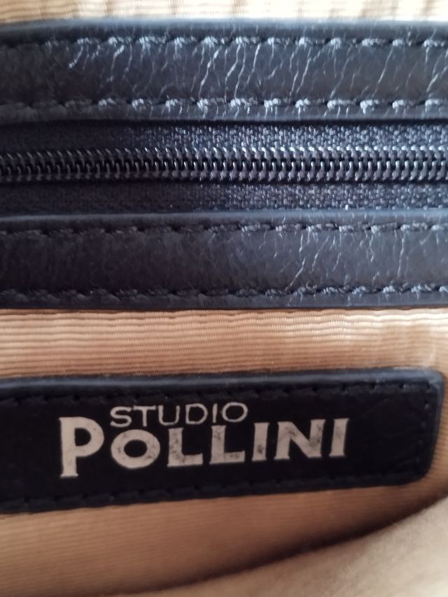 Borsetta Studio Pollini pelle e tessuto