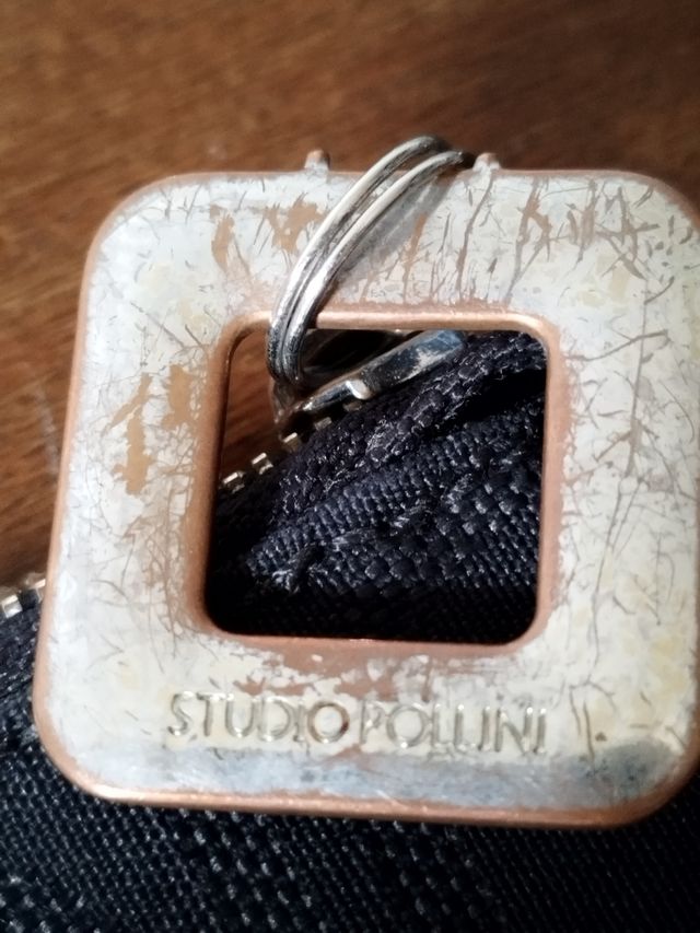 Borsetta Studio Pollini pelle e tessuto