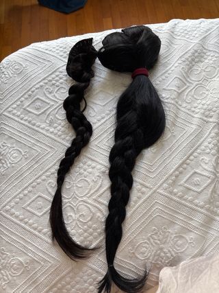 Pelo virgen natural indio negro es abundante 200gr