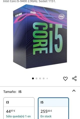 Intel Core i5-9400 2.9GHz - Procesador