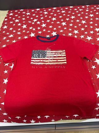 Polo Ralph Lauren Camiseta Roja Niño Talla L