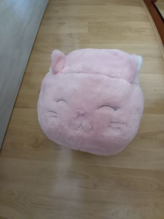 Zapatilla gigante peluche calentapies rosa