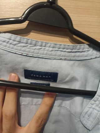 Camisa ZARA MAN azul talla M