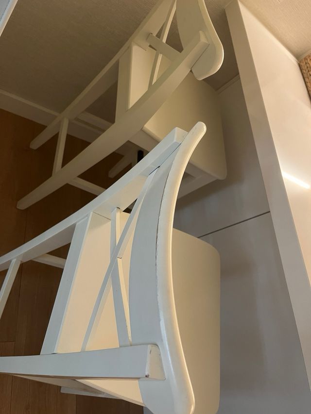 Taburetes blancos altos (ikea) 
(pareja)