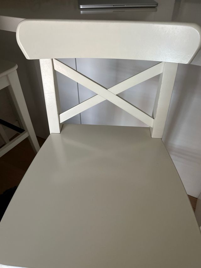 Taburetes blancos altos (ikea) 
(pareja)