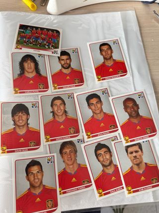 Cromos Panini Mundial 2010 España