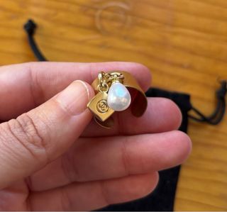 Anillo Chanel Original Dorado y Plateado