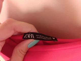Vestido Rojo Zara Talla M