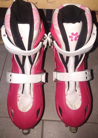Patines ajustables niña 4 ruedas lineales 