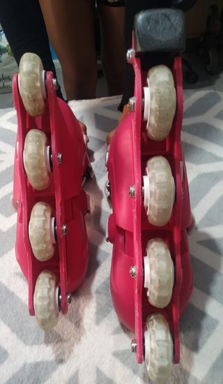 Patines ajustables niña 4 ruedas lineales 